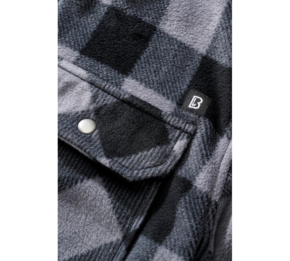 Jeff Fleece Shirt Long Sleeve black/grey
