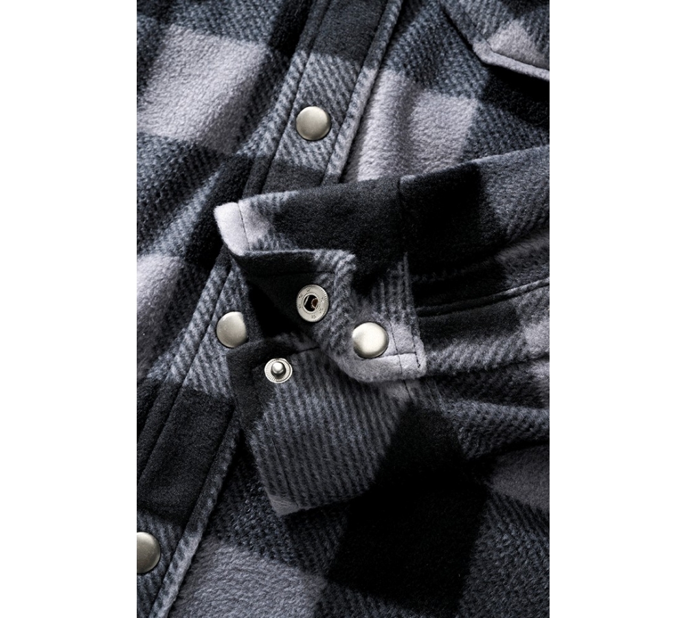 Jeff Fleece Shirt Long Sleeve black/grey