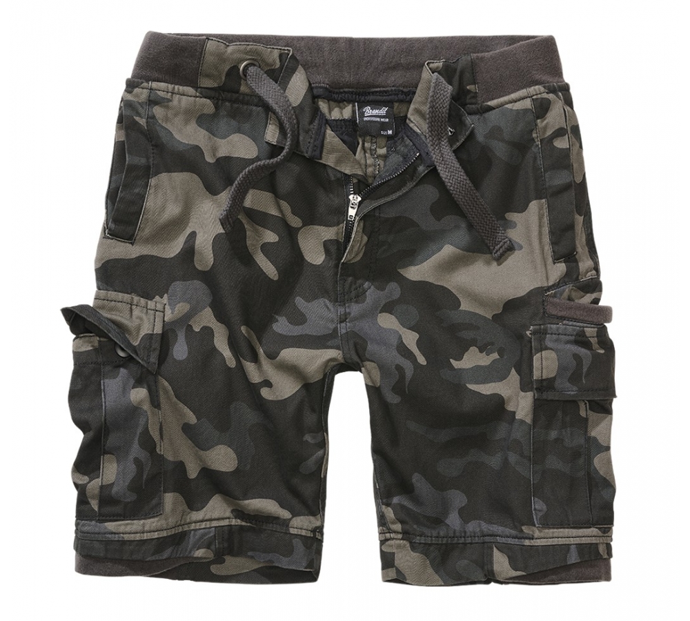 Packham Vintage Szorty ciemne moro
