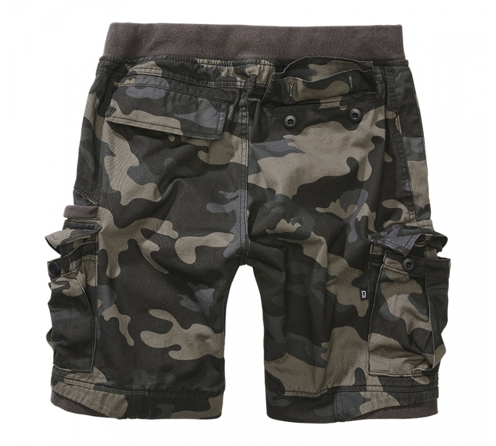 Packham Vintage Szorty ciemne moro