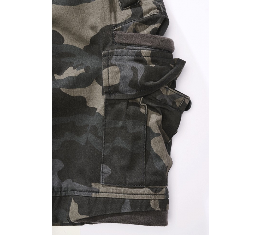 Packham Vintage Szorty ciemne moro