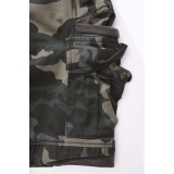 Packham Vintage Szorty ciemne moro