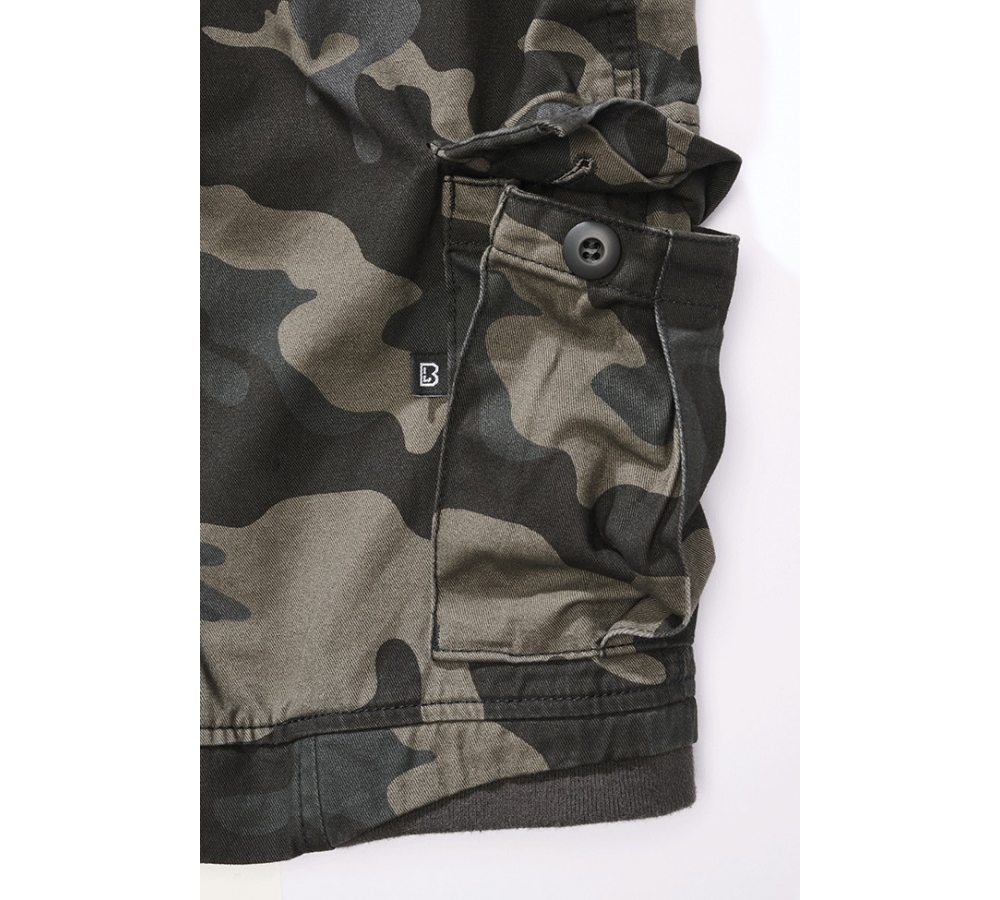 Packham Vintage Szorty ciemne moro