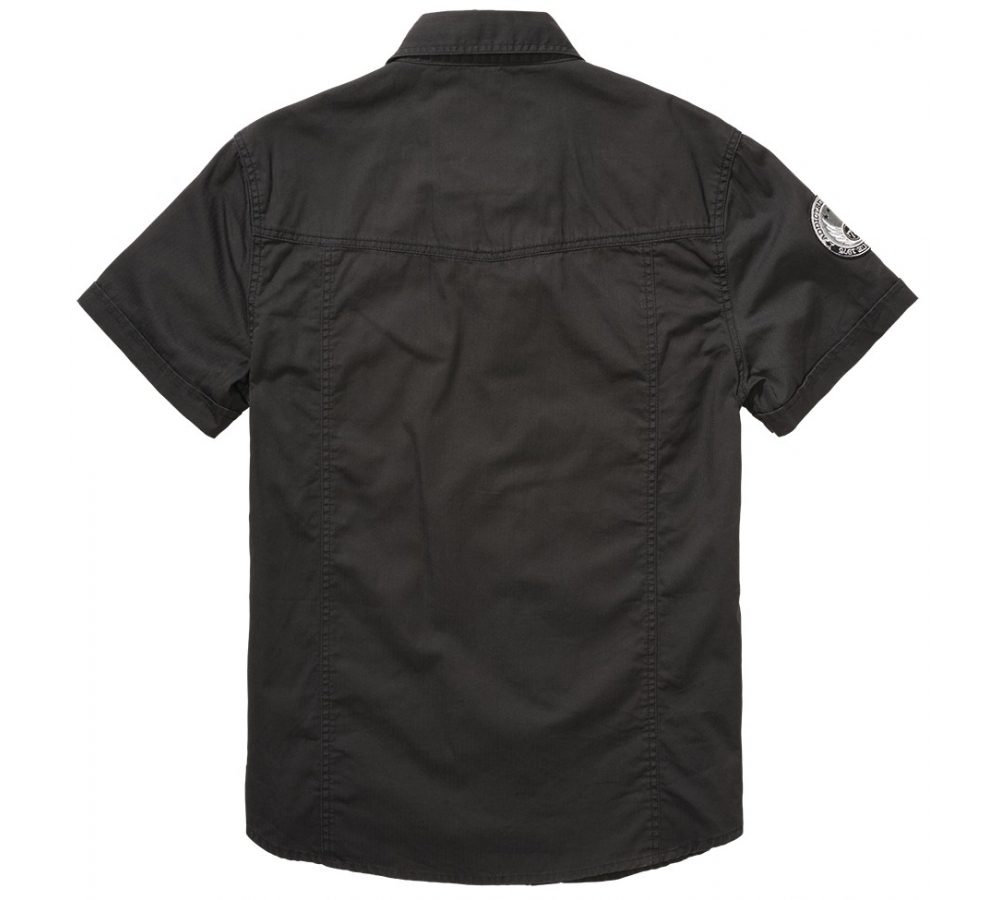 Luis Vintage Shirt Short Sleeve schwarz