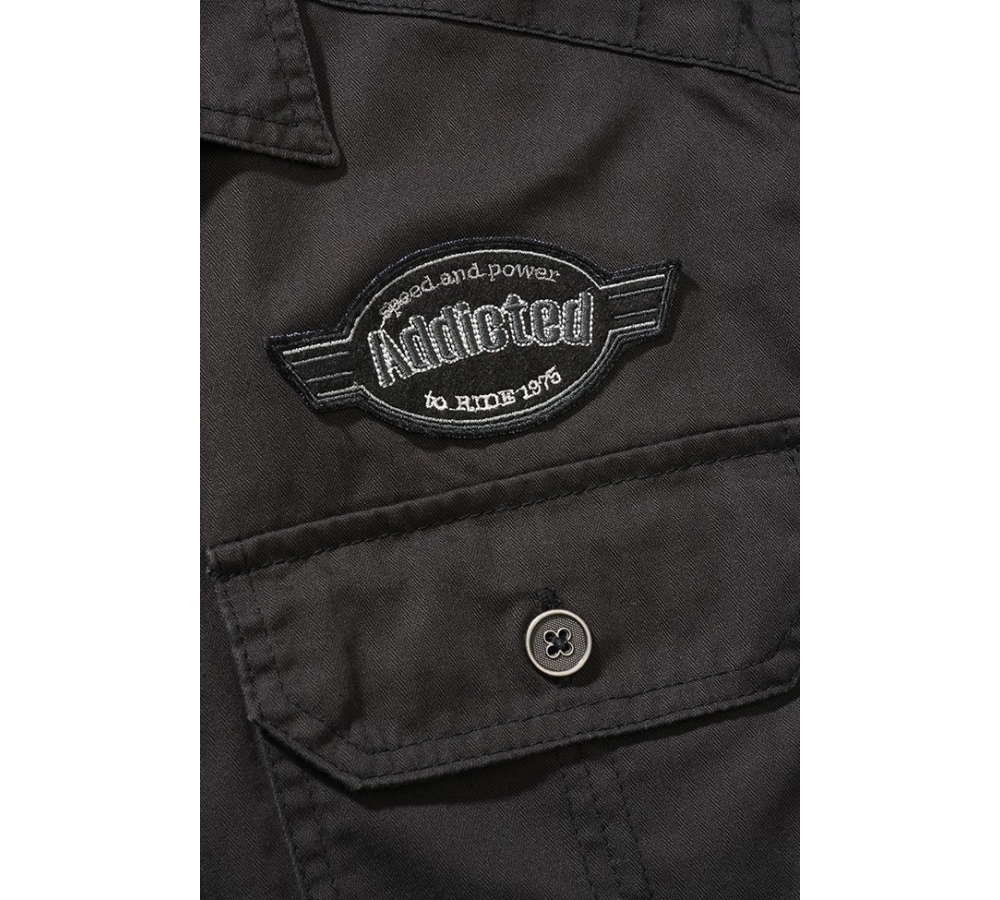 Luis Vintage Shirt Short Sleeve schwarz