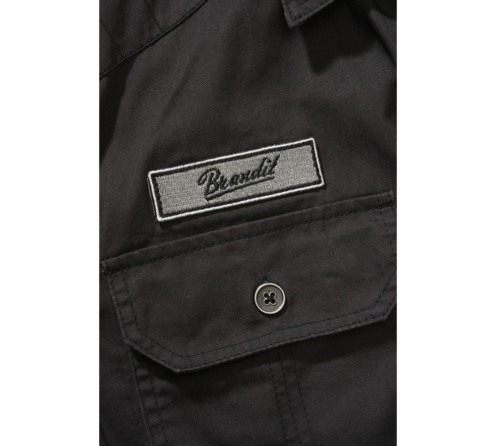 Luis Vintage Shirt Short Sleeve schwarz
