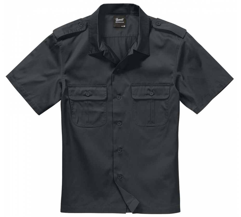 US Shirt Short Sleeve schwarz
