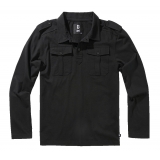 Willis Poloshirt Long Sleeve schwarz
