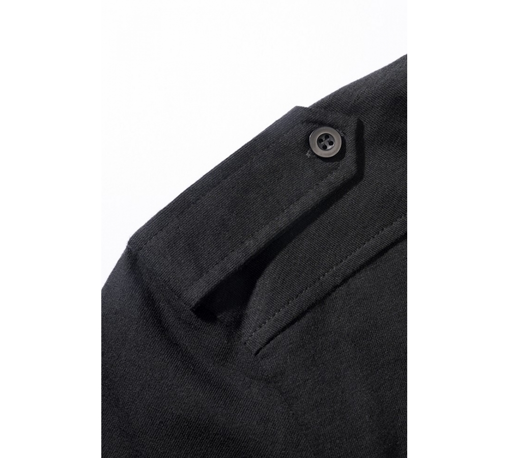 Willis Poloshirt Long Sleeve schwarz