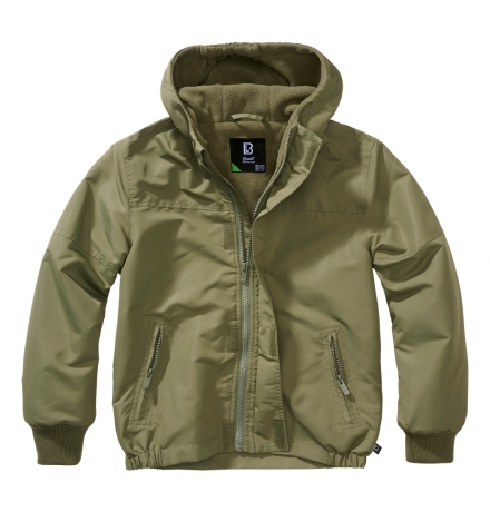 Kids Frontzip Windbreaker olive