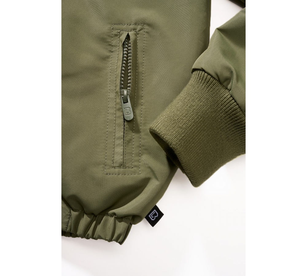 Kids Frontzip Windbreaker olive