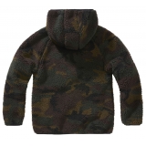 Kids Teddyfleece Jacket Hooded woodland