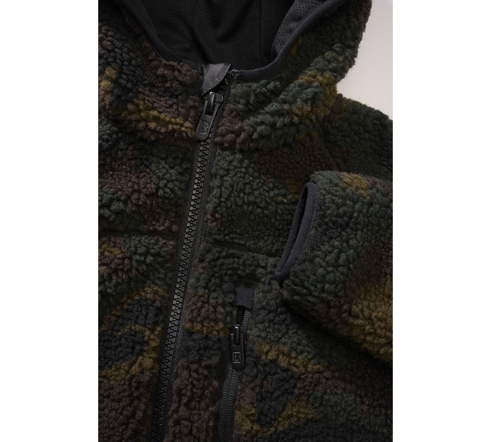 Kids Teddyfleece Jacket Hooded woodland