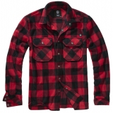 Jeff Fleece Shirt Long Sleeve red/black