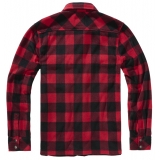 Jeff Fleece Shirt Long Sleeve red/black