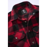 Jeff Fleece Shirt Long Sleeve red/black