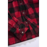 Jeff Fleece Shirt Long Sleeve red/black