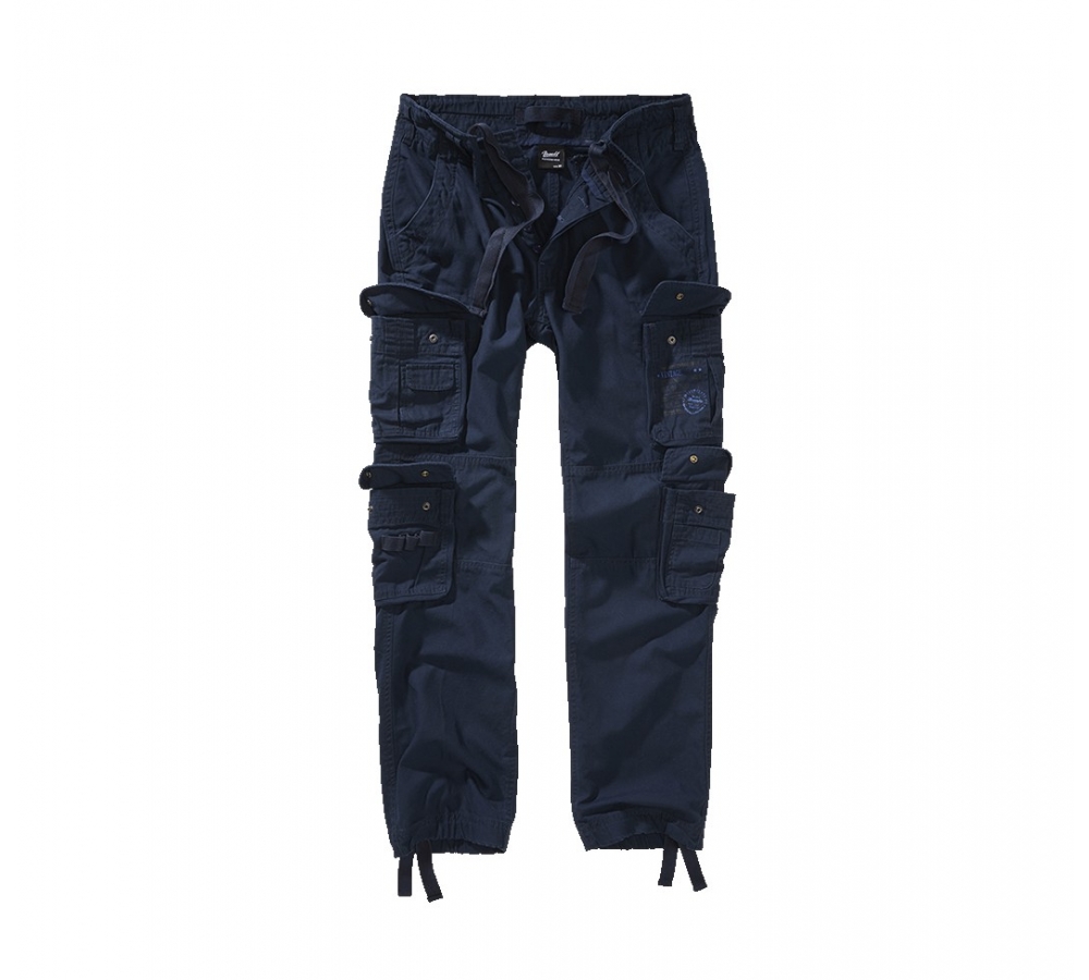 Pure Slim Fit Pants granatowe