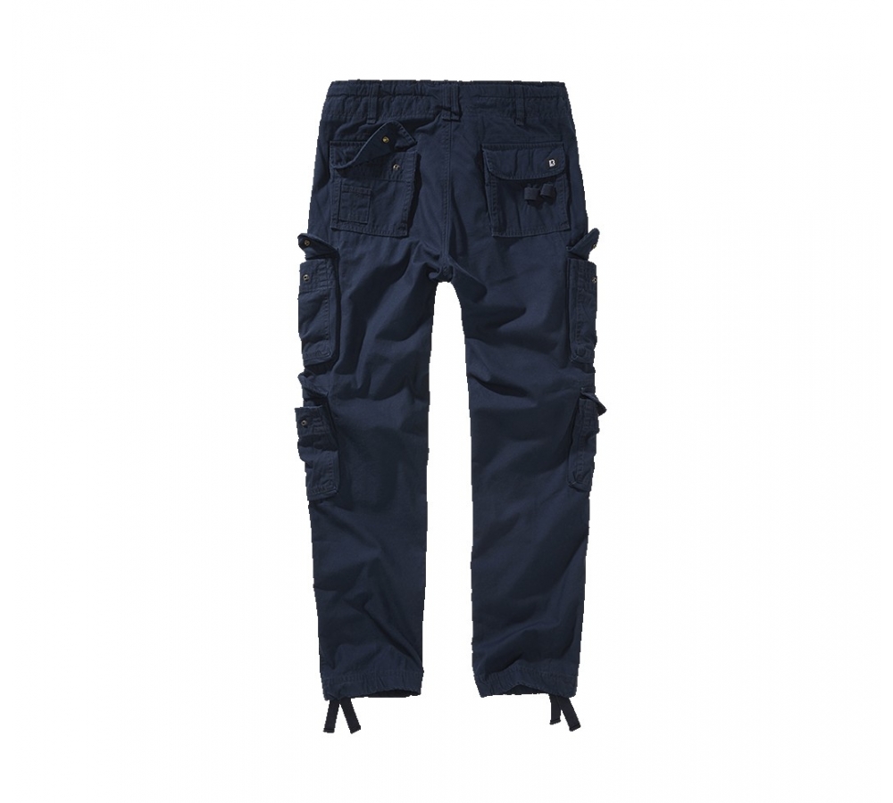 Pure Slim Fit Pants granatowe