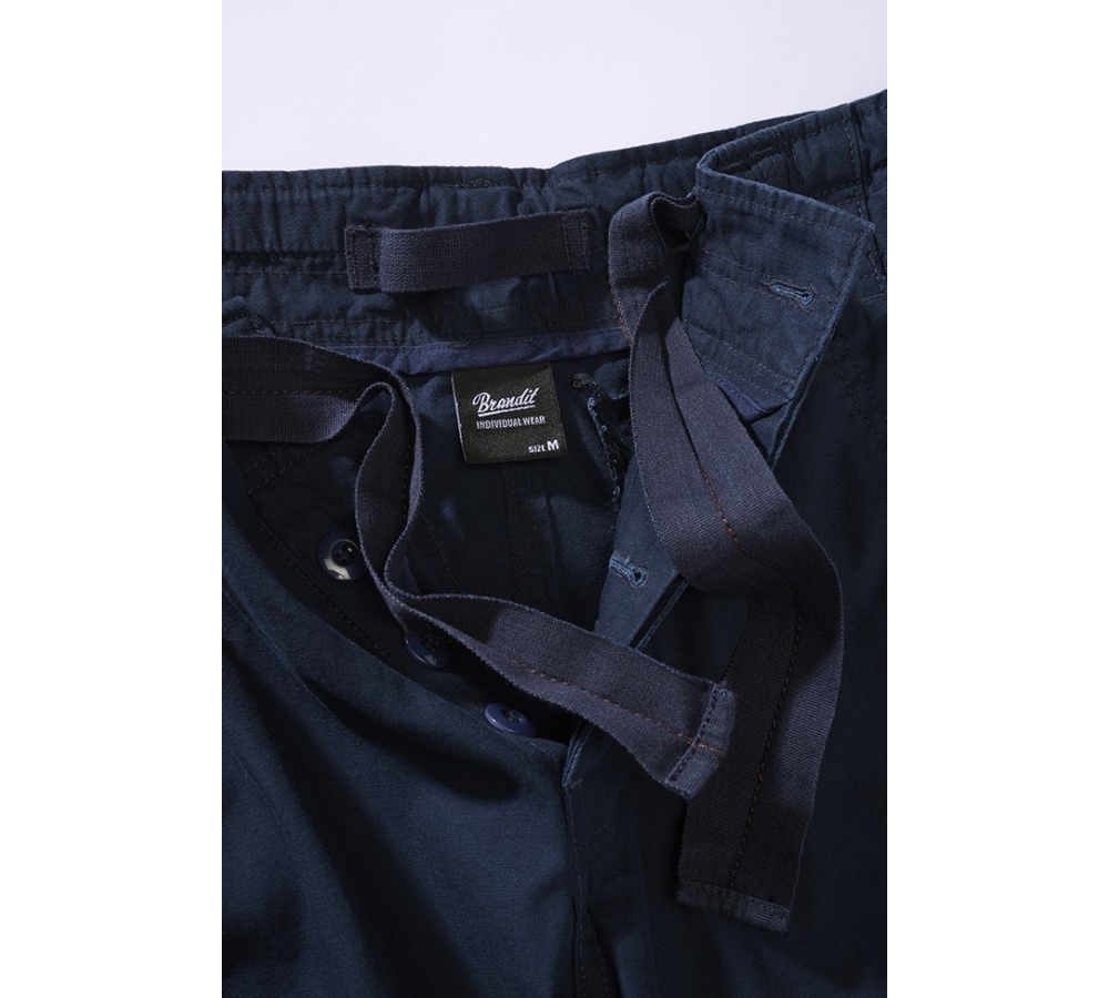Pure Slim Fit Pants granatowe