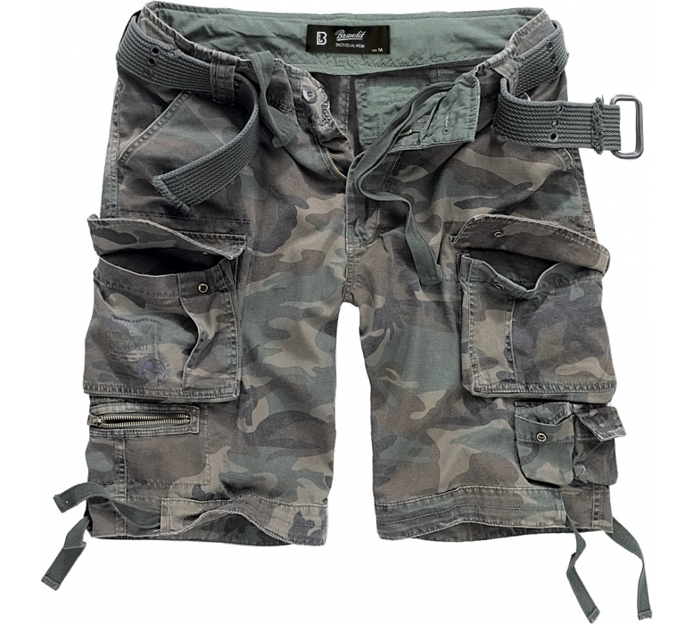 Short Vintage Savage camouflage forêt