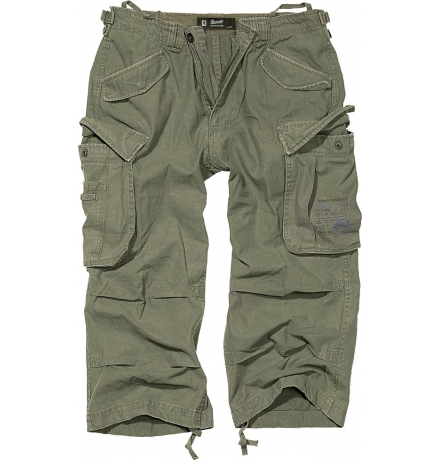 Short Vintage 3/4 Industry olive