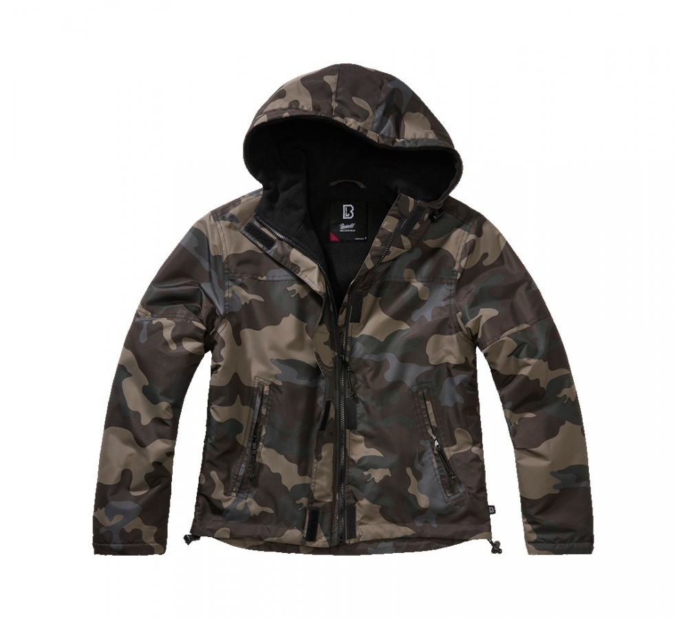 Women Frontzip Windbreaker darkcamo