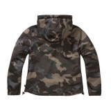 Women Frontzip Windbreaker darkcamo