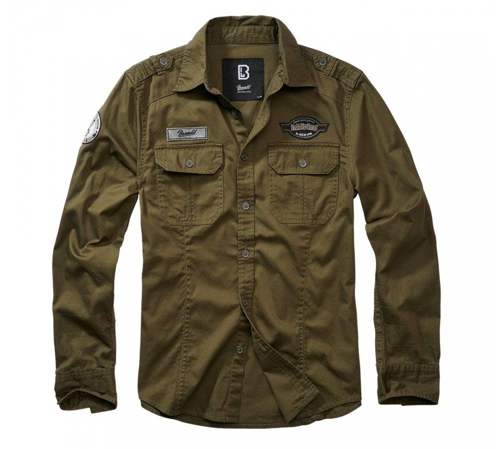 Luis Vintage Shirt Long Sleeve olive