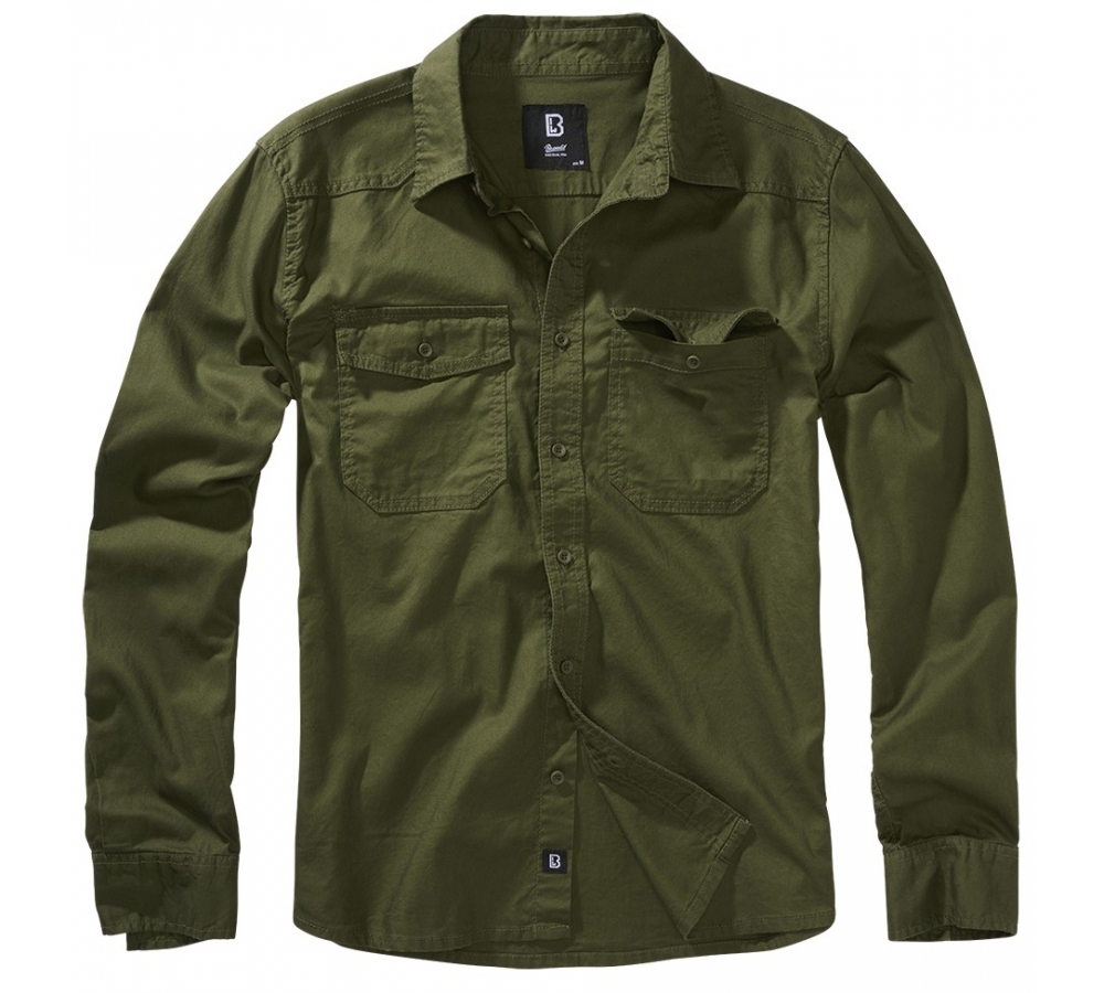 Flannel Shirt Long Sleeve olive