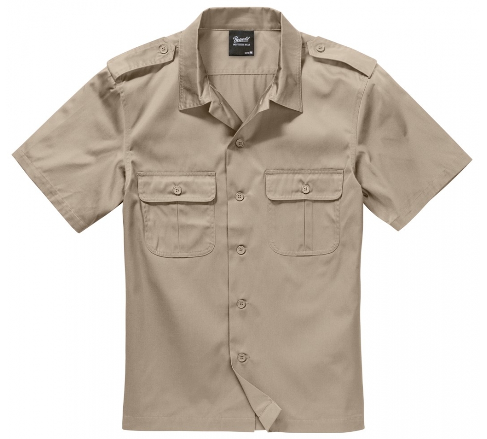 US Shirt Short Sleeve beige