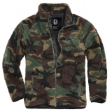 Veste Teddyfleece camouflage forêt