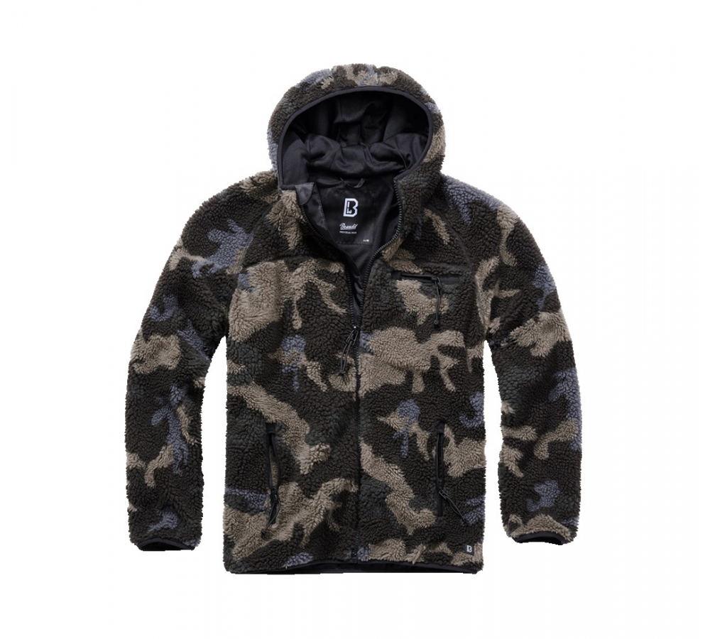 Veste Ouvrier Teddyfleece camouflage foncé