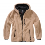 Women Teddyfleece Jacket Hooded camel