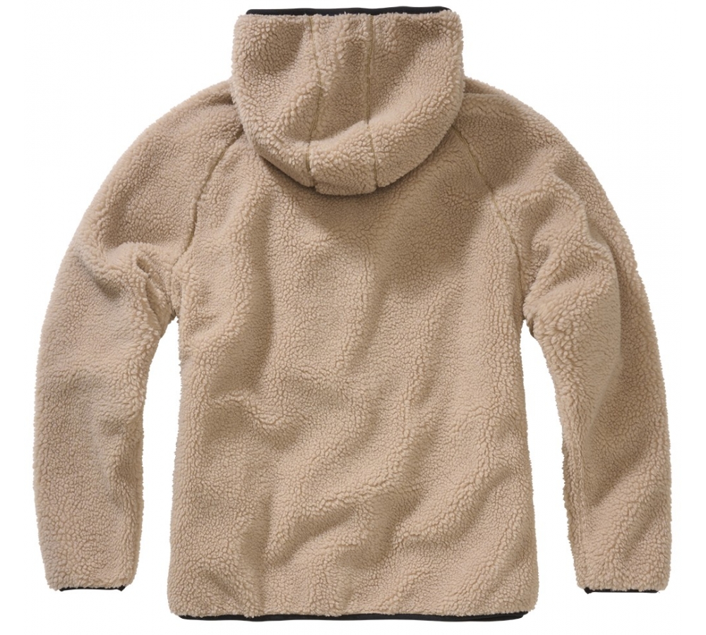 Women Teddyfleece Jacket Hooded camel
