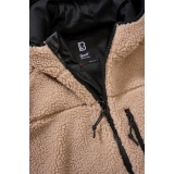 Women Teddyfleece Jacket Hooded camel