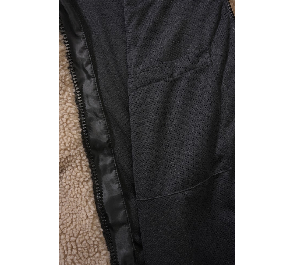 Women Teddyfleece Jacket Hooded camel