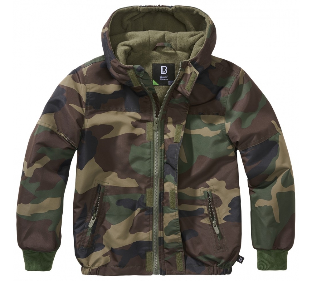 Kids Frontzip Windbreaker woodland