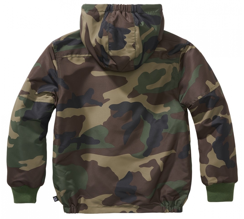 Kids Frontzip Windbreaker woodland