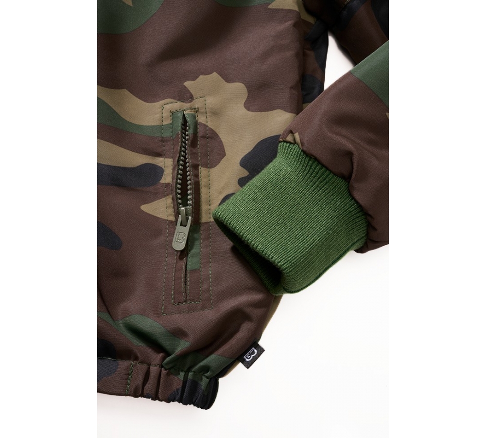 Kids Frontzip Windbreaker woodland