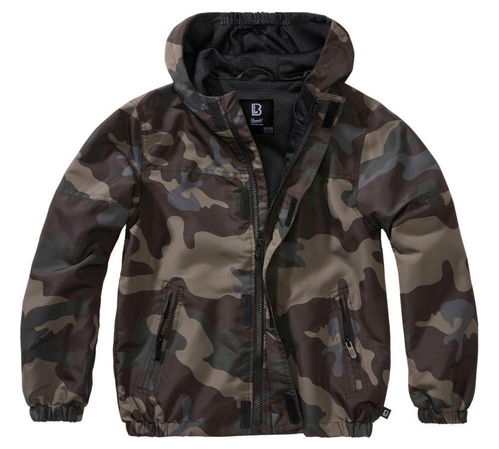 Coupe-vent Frontzip Été Enfant camouflage foncé
