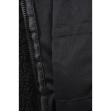 Kids Teddyfleece Jacket Hooded schwarz