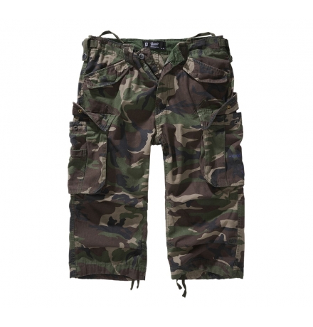 Short Vintage 3/4 Industry camouflage forêt