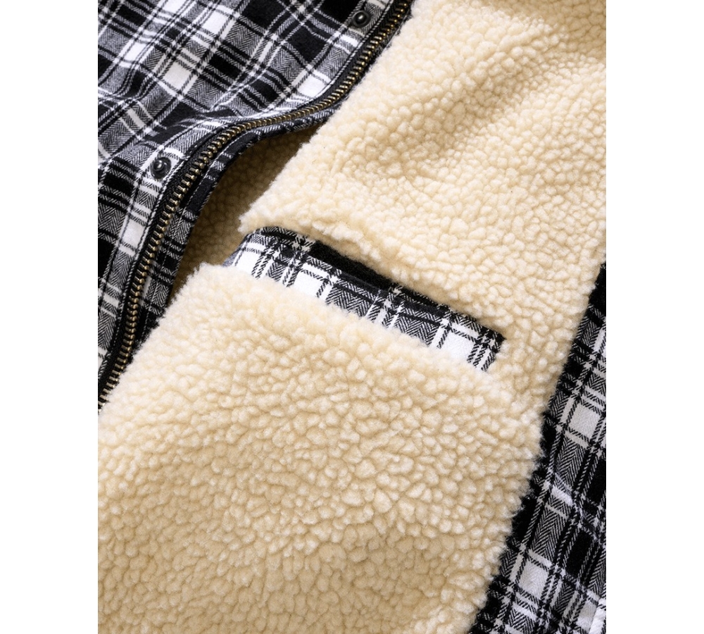 Classic Sherpa Jacket white/black
