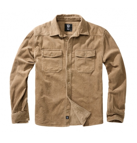 Corduroy Classic Shirt Long Sleeve camel