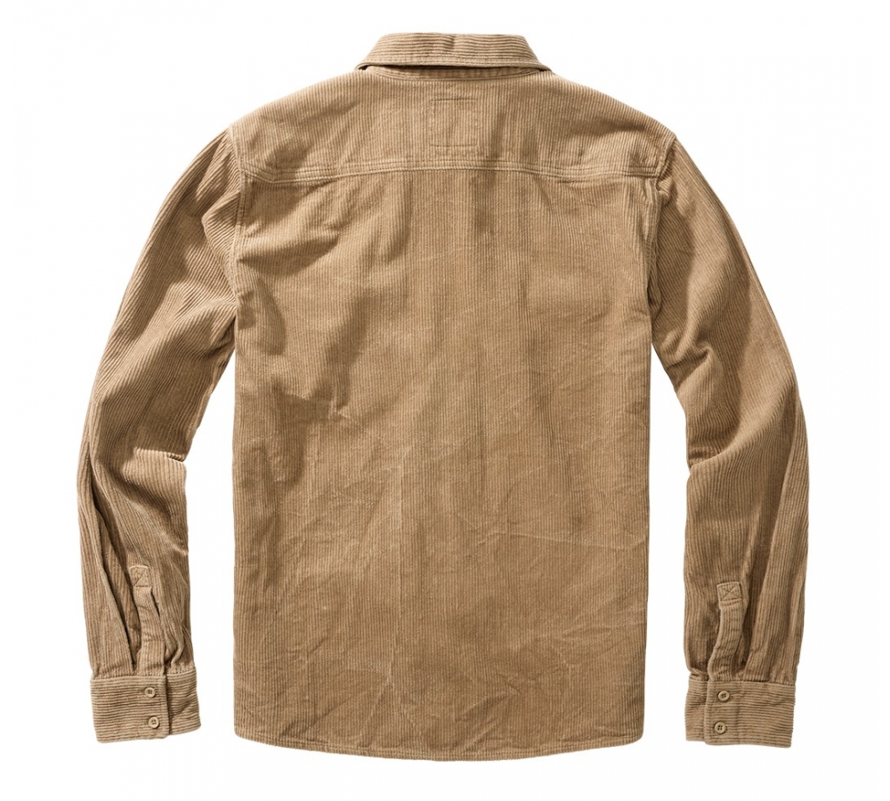 Corduroy Classic Shirt Long Sleeve camel