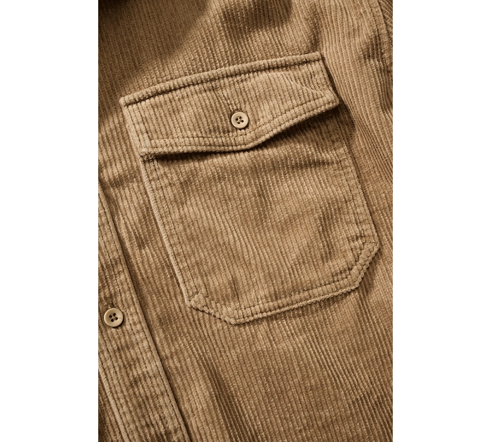 Corduroy Classic Shirt Long Sleeve camel