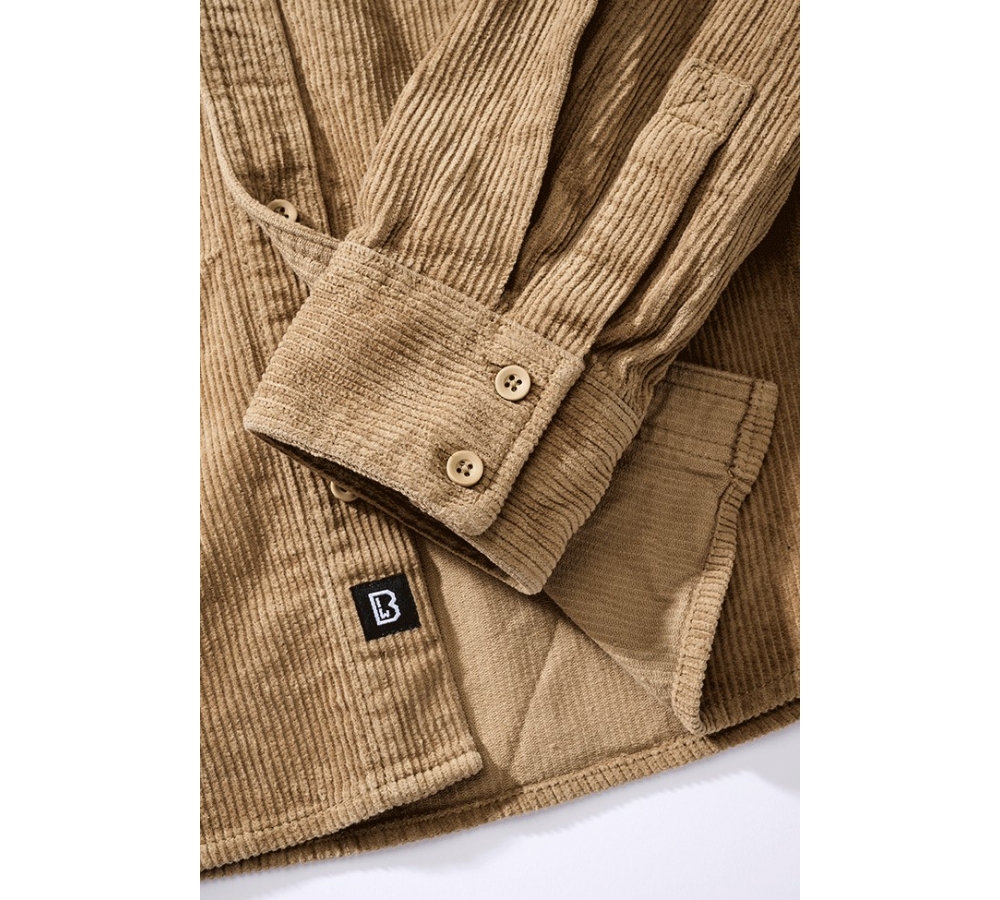 Corduroy Classic Shirt Long Sleeve camel