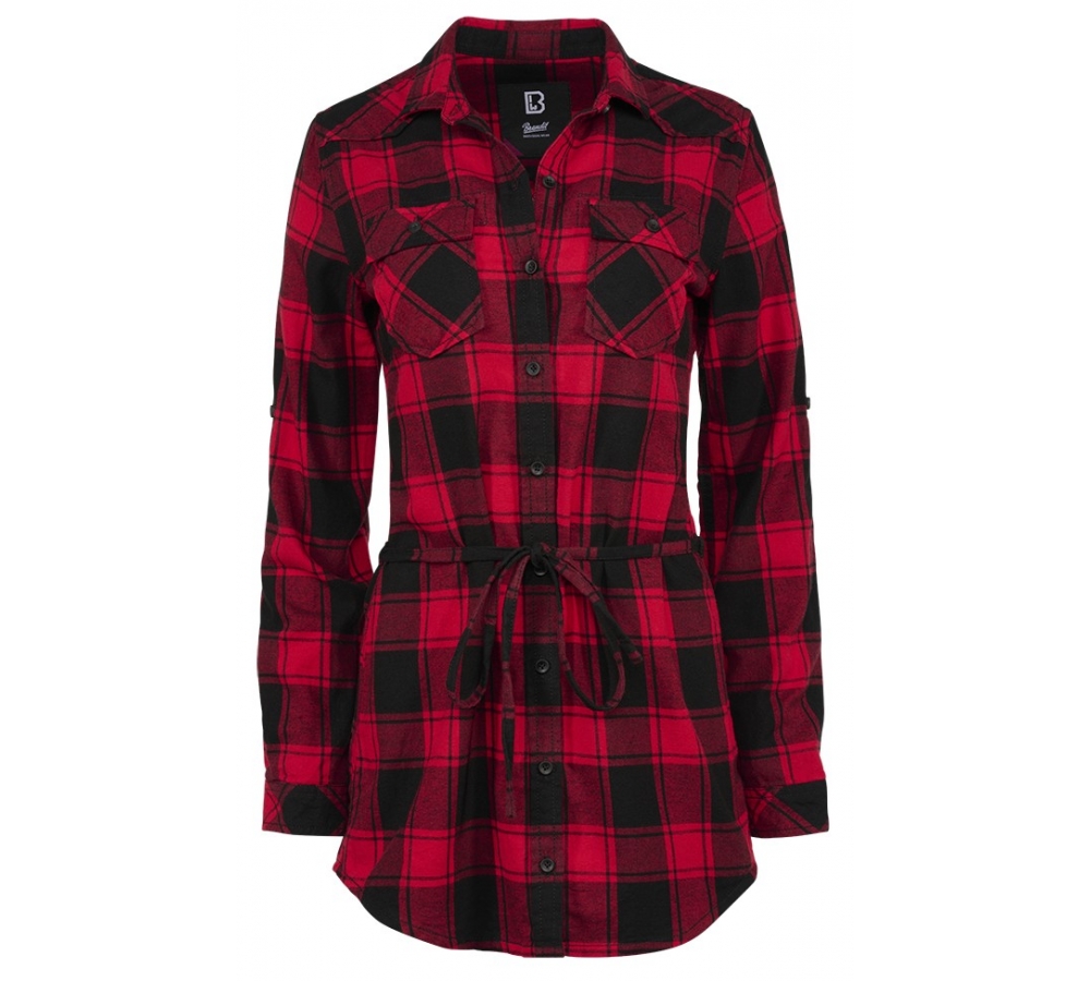 Women Lucy Longshirt Long Sleeve red/black