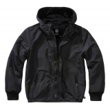 Kids Frontzip Windbreaker schwarz